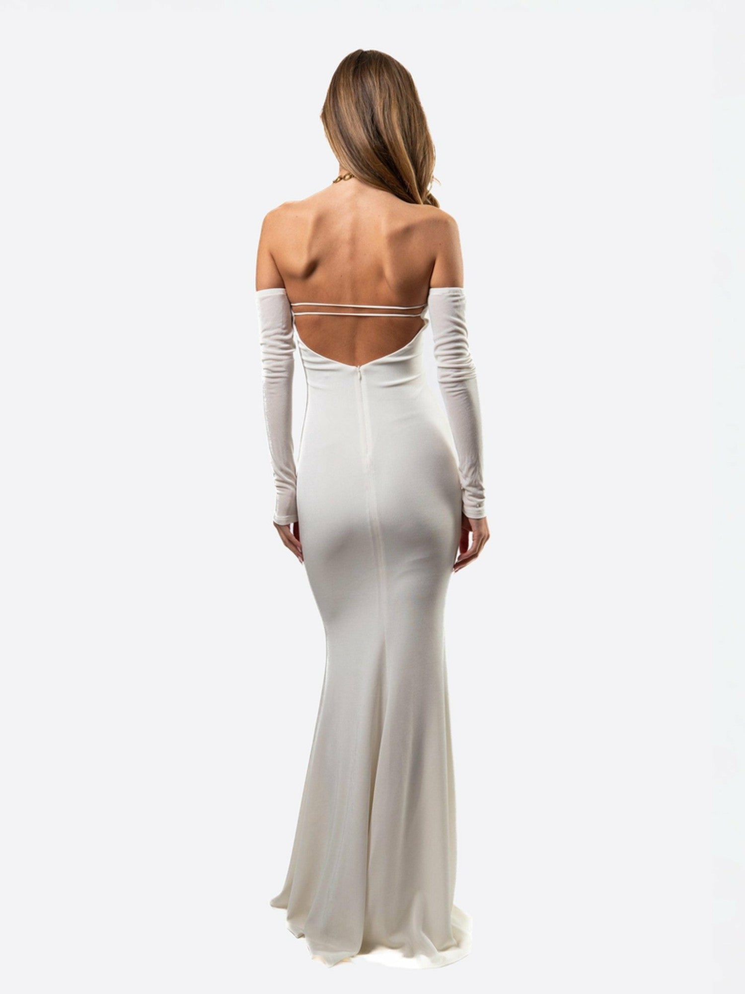 Aviana Dress: White Maxi Dress for Wedding After-Party | Nana Jacqueline