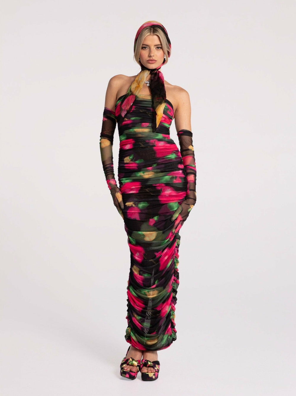 Cordelia Dress: Floral Maxi Dress for Cocktail Party | Nana Jacqueline