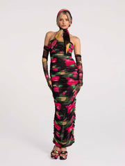 Cordelia Dress: Floral Maxi Dress for Cocktail Party | Nana Jacqueline