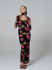 Cordelia Dress: Floral Maxi Dress for Cocktail Party | Nana Jacqueline