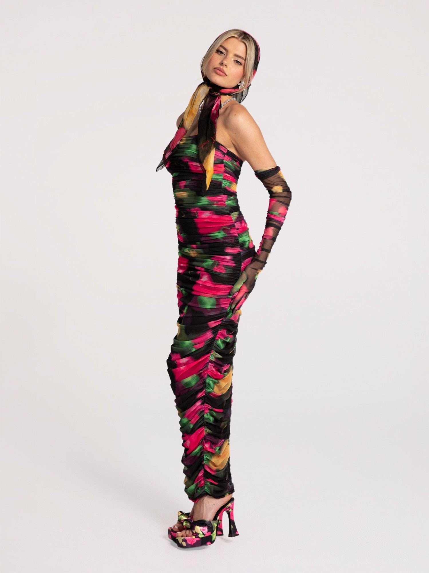 Cordelia Dress: Floral Maxi Dress for Cocktail Party | Nana Jacqueline