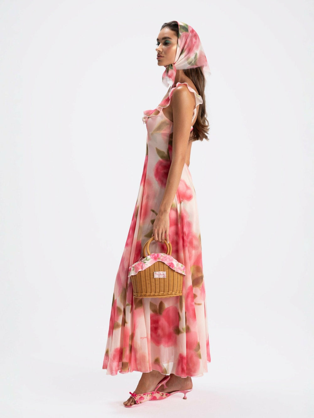 Evie Dress: Pink Maxi Dress for Garden Wedding Guest | Nana Jacqueline
