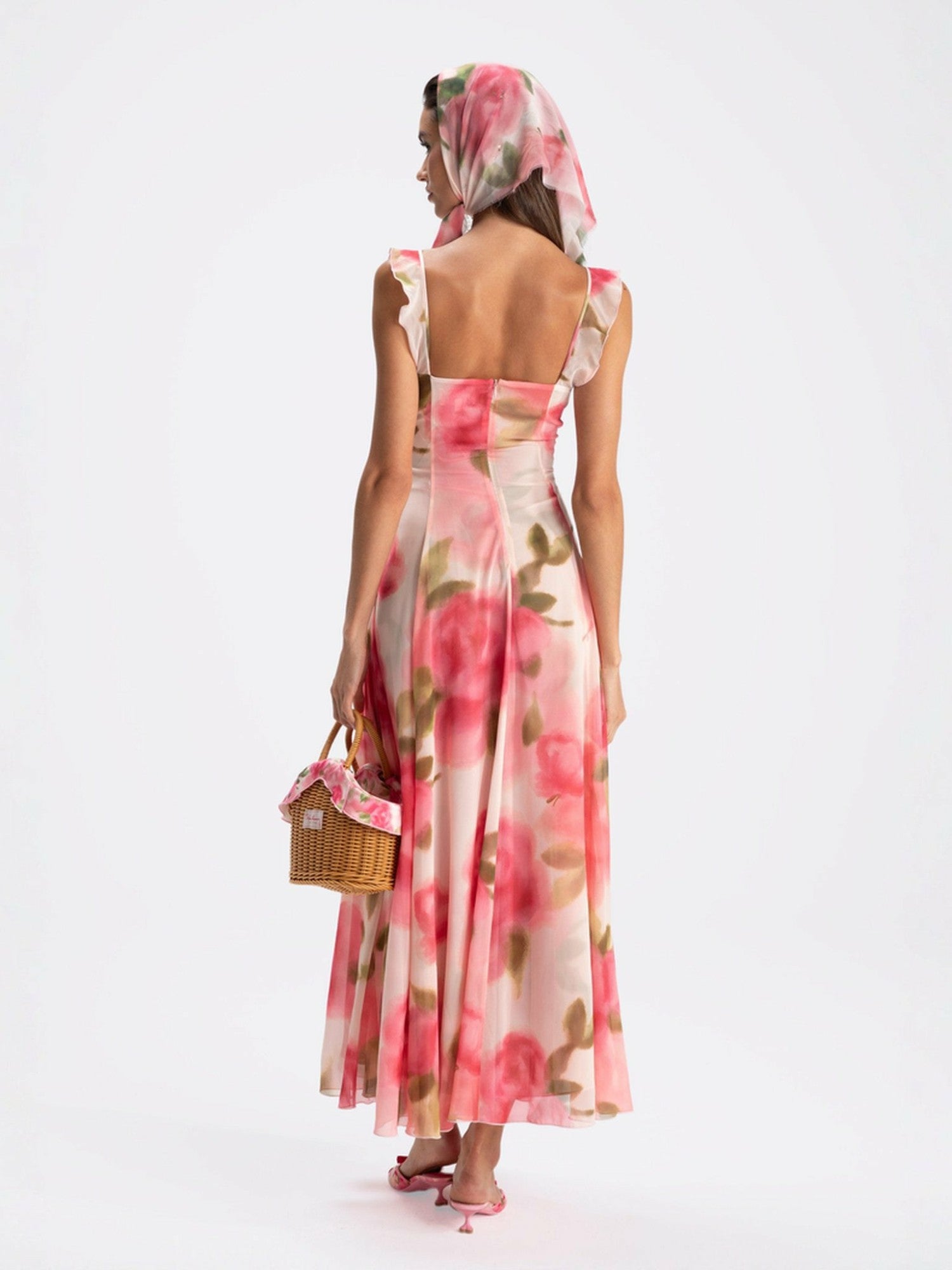 Evie Dress: Pink Maxi Dress for Garden Wedding Guest | Nana Jacqueline