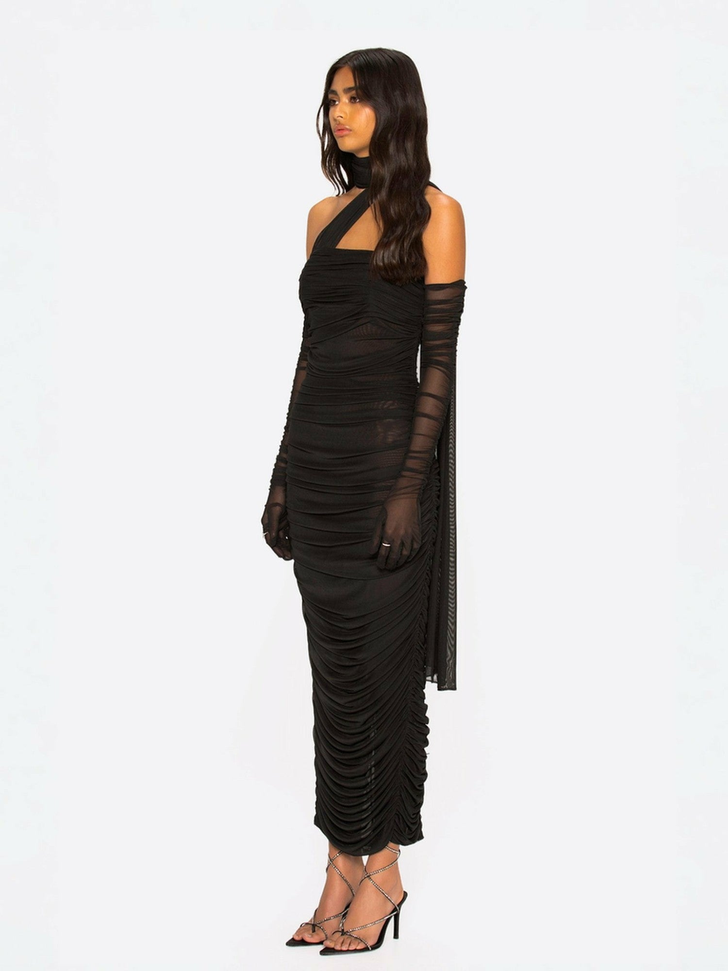 Gia Dress: Black Maxi Dress for Formal Wedding Guest | Nana Jacqueline