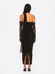 Gia Dress: Black Maxi Dress for Formal Wedding Guest | Nana Jacqueline