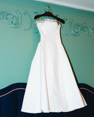 Nicolette Dress: White Midi Dress for Bridal Shower | Nana Jacqueline
