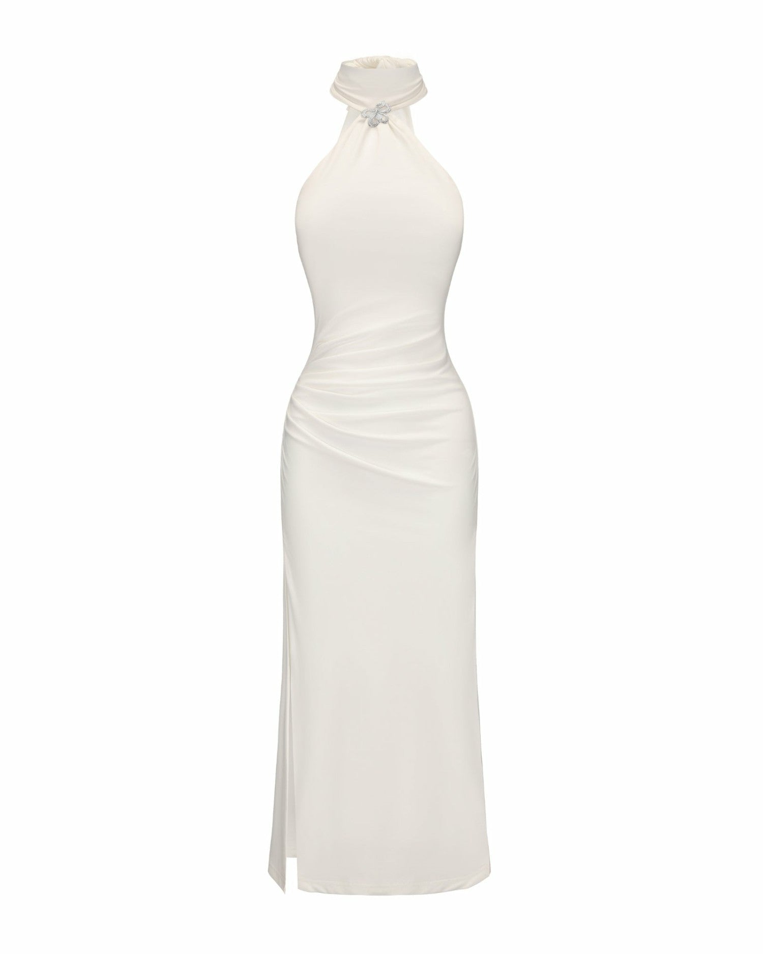 Eliana Dress: White Midi Dress for Rehearsal Dinner | Nana Jacqueline