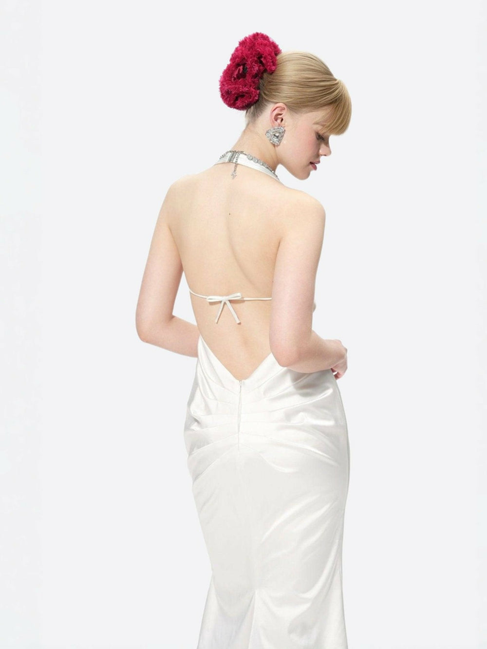 Fiona Dress: White Midi Dress for Bridal Shower | Nana Jacqueline