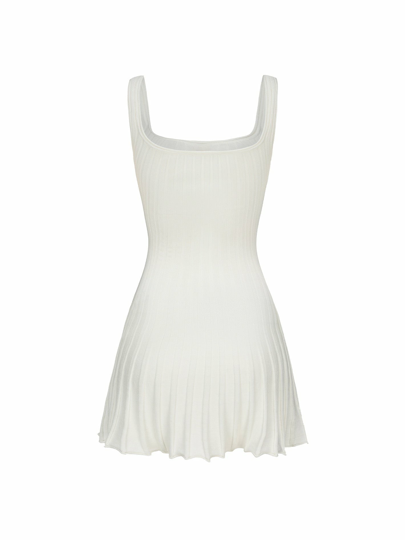 Janelle Knit Dress: White Mini Dress for Bridal Shower | Nana Jacqueline