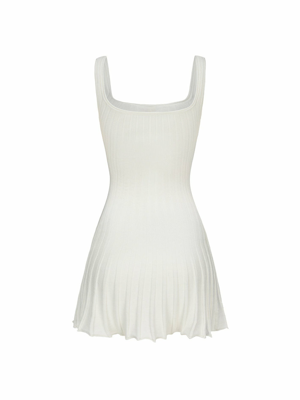 Janelle Knit Dress: White Mini Dress for Bridal Shower | Nana Jacqueline