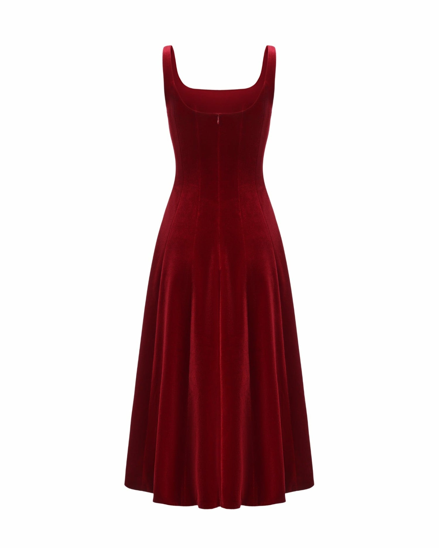 Eleanora Velvet Maxi Dress: Red Maxi Dress for Formal Events | Nana Jacqueline