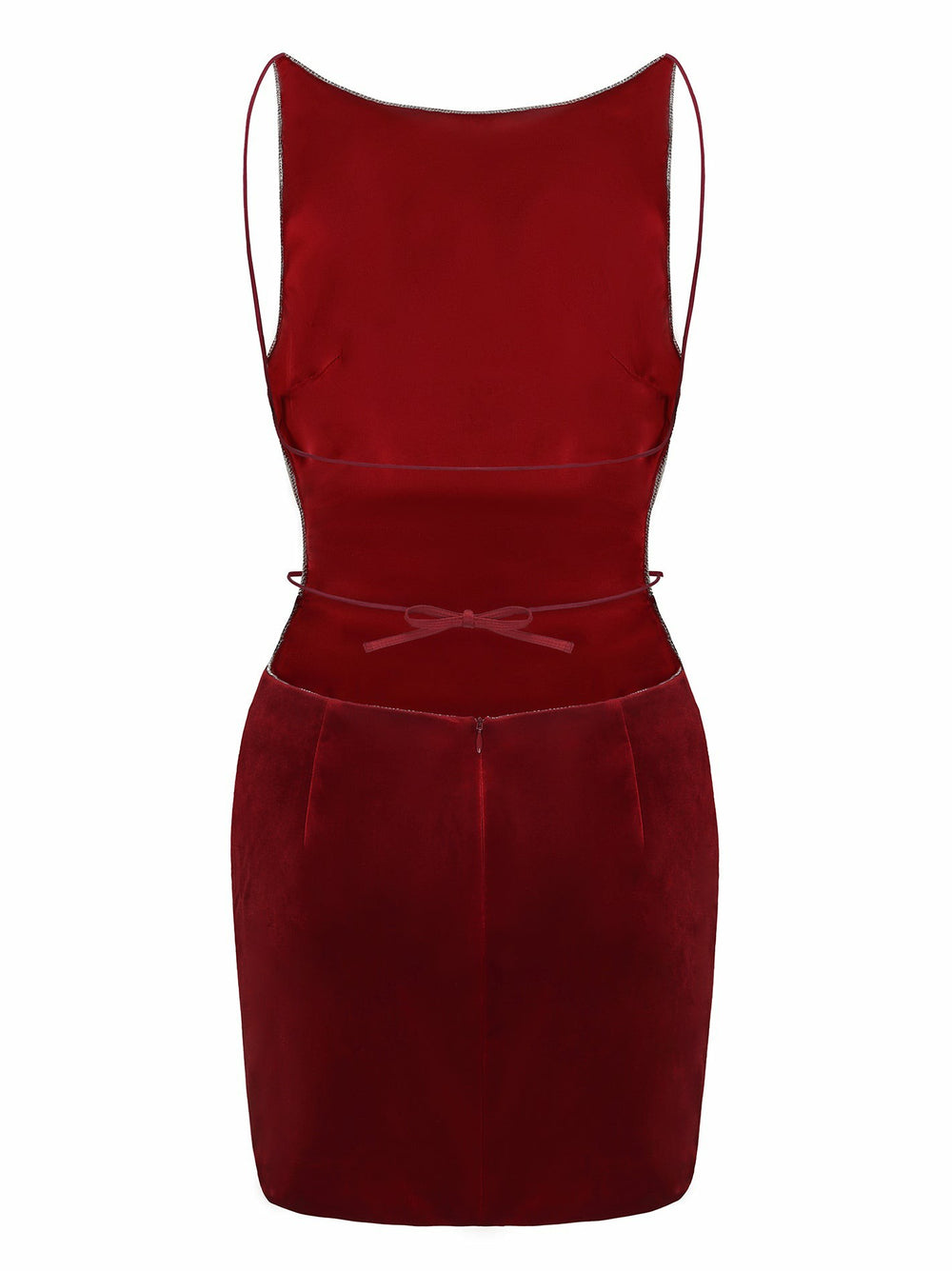 Lucia Velvet Dress: Red Mini Dress for Cocktail Party | Nana Jacqueline