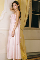 Lindsey Dress: Pink Midi Dress for Garden Wedding Guest | Nana Jacqueline