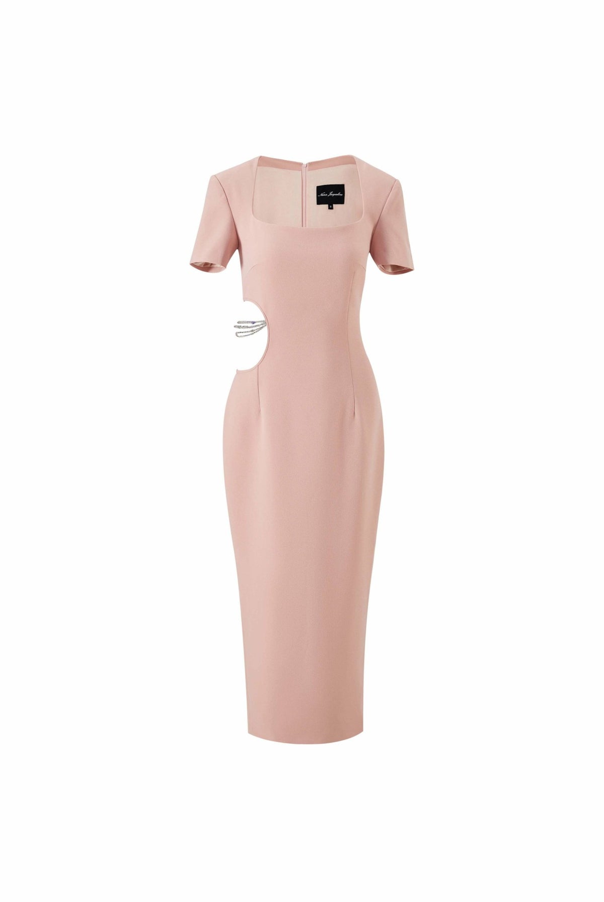 Zoe Dress: Pink Midi Dress for Cocktail Party | Nana Jacqueline
