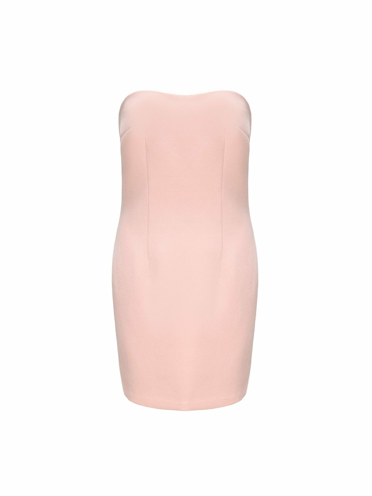 Annie Tube Top Dress: Pink Midi Dress for Graduation | Nana Jacqueline