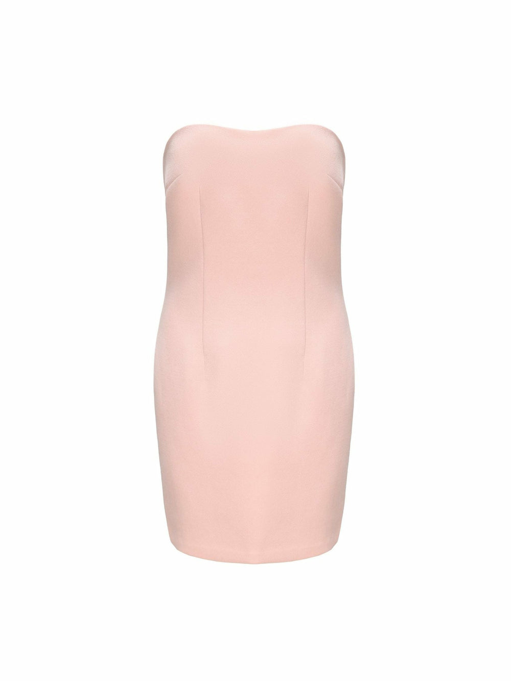 Annie Tube Top Dress: Pink Midi Dress for Graduation | Nana Jacqueline