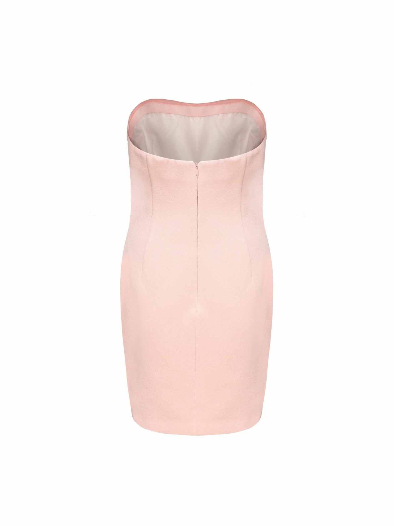 Annie Tube Top Dress: Pink Midi Dress for Graduation | Nana Jacqueline