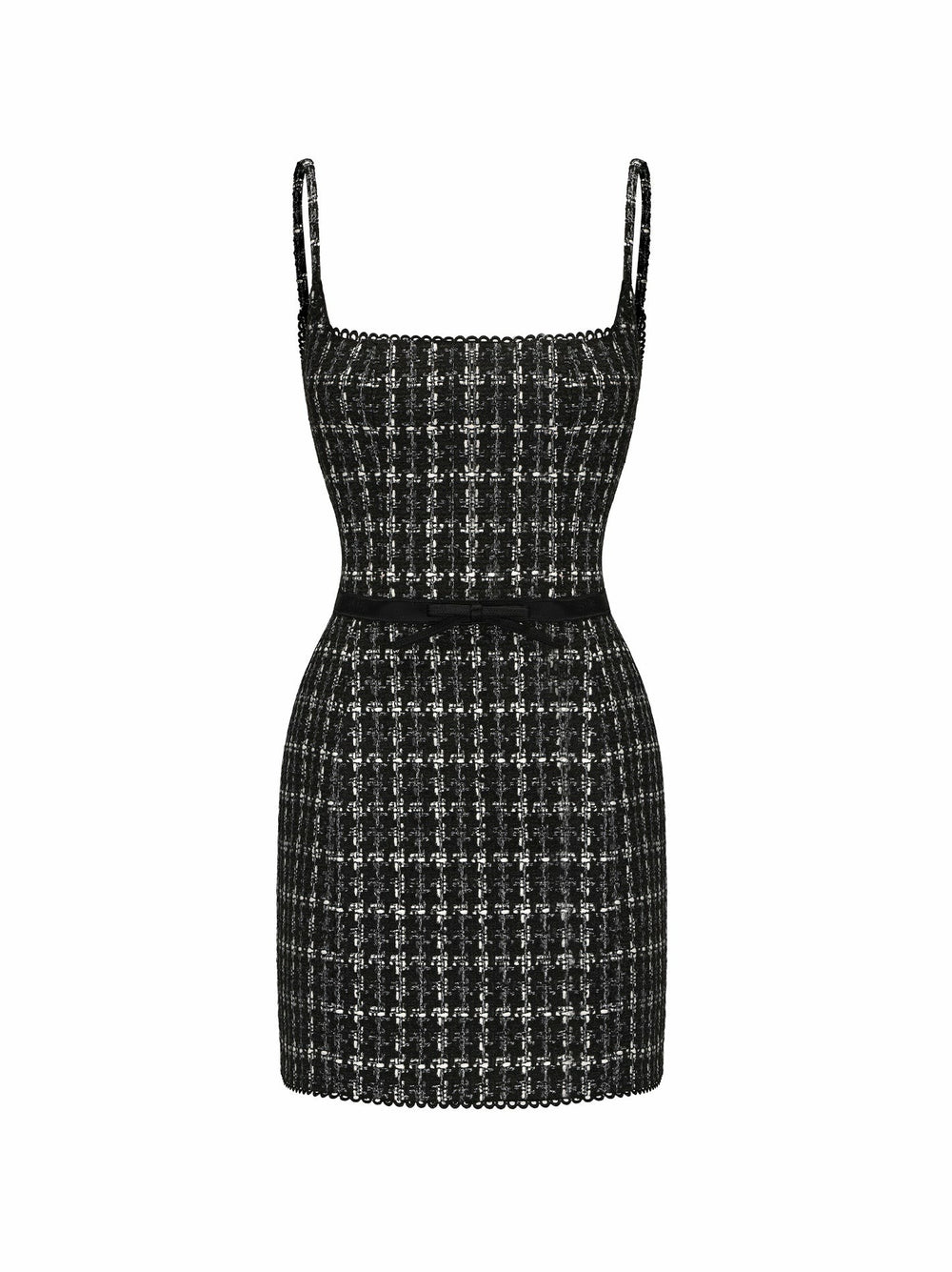 Talia Tweed Dress: Black Mini Dress for Cocktail Party | Nana Jacqueline