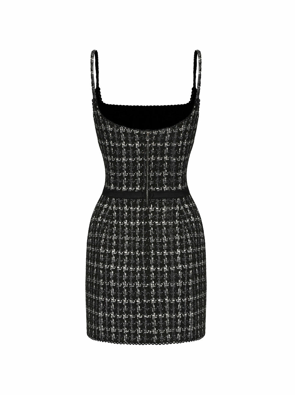 Talia Tweed Dress: Black Mini Dress for Cocktail Party | Nana Jacqueline