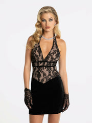 Christi Velvet Dress: Black Mini Dress for Cocktail Party | Nana Jacqueline