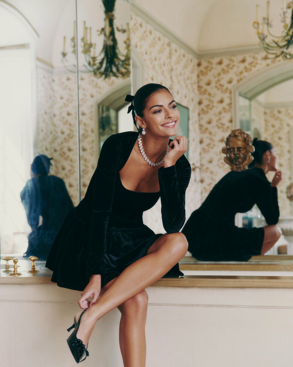 Audrina Dress: Black Mini Dress for Cocktail Party | Nana Jacqueline