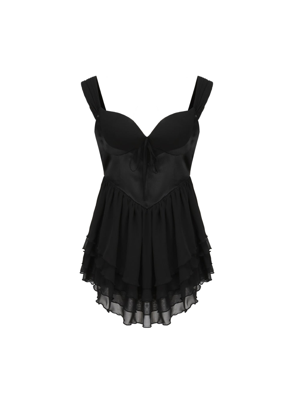 Sheila Chiffon Dress: Black Mini Dress for Date Night | Nana Jacqueline