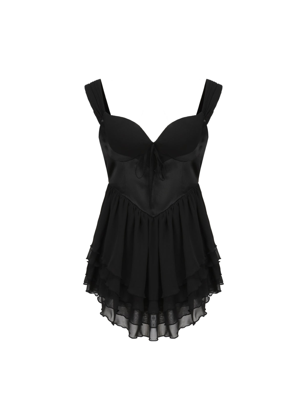 Sheila Chiffon Dress: Black Mini Dress for Date Night | Nana Jacqueline