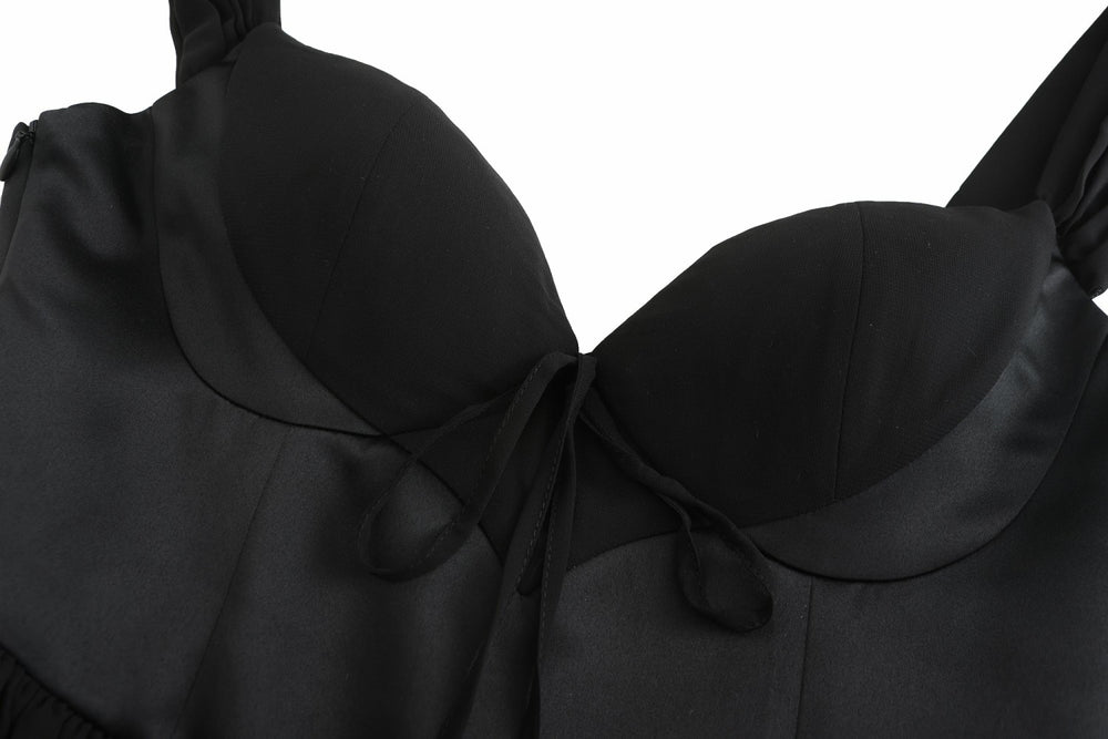 Sheila Chiffon Dress: Black Mini Dress for Date Night | Nana Jacqueline