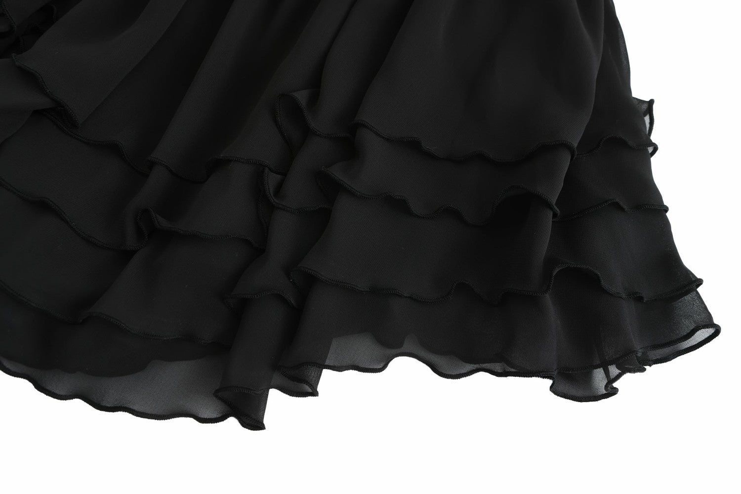 Sheila Chiffon Dress: Black Mini Dress for Date Night | Nana Jacqueline