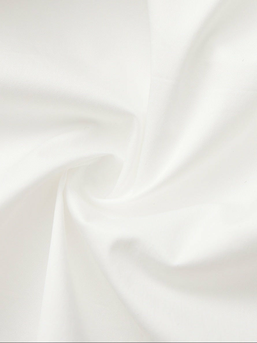 White High-Waist A-Line Midi Skirt | Nana Jacqueline