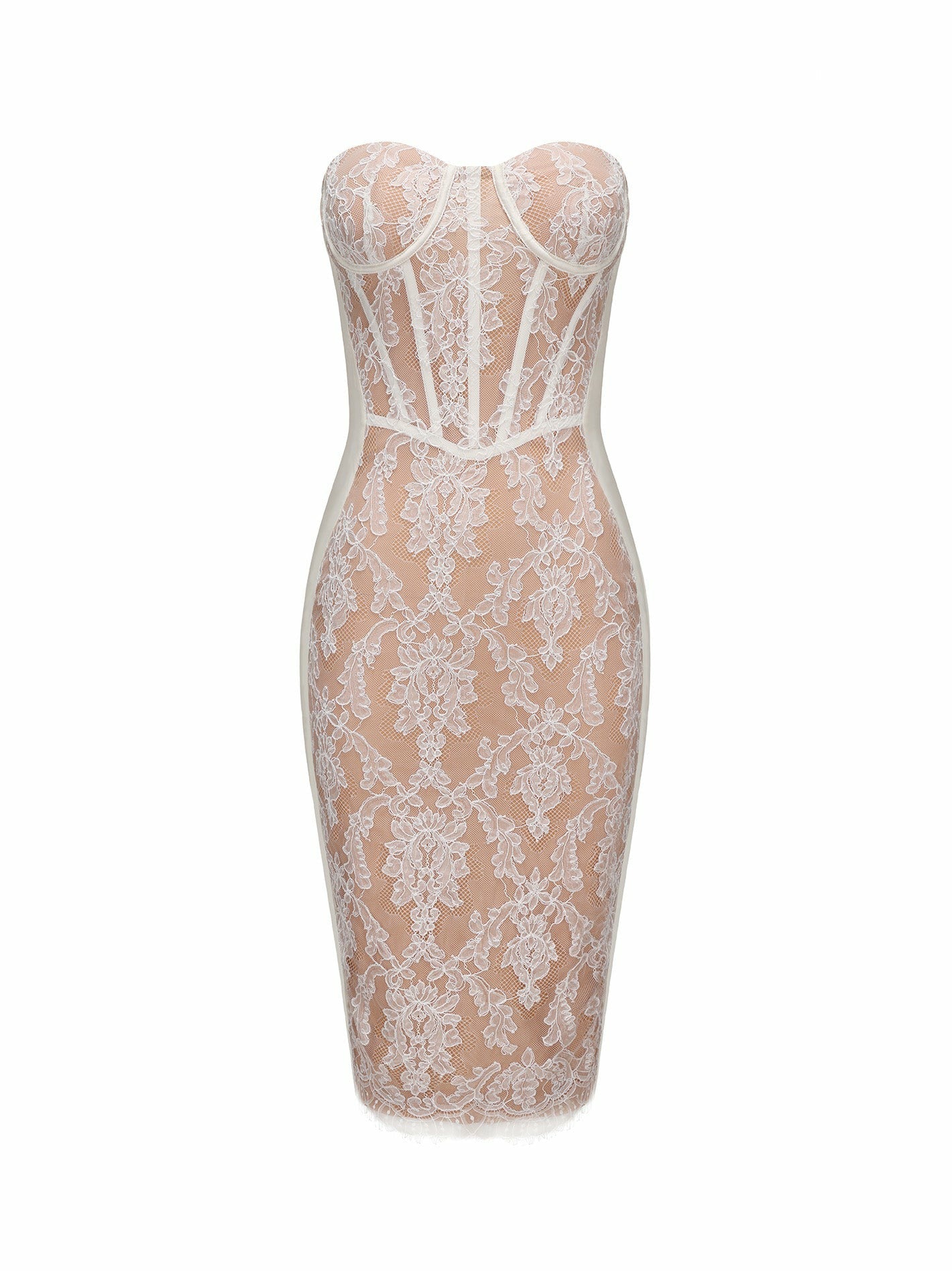 Elsa Lace Dress: White Maxi Dress for Wedding After-Party | Nana Jacqueline