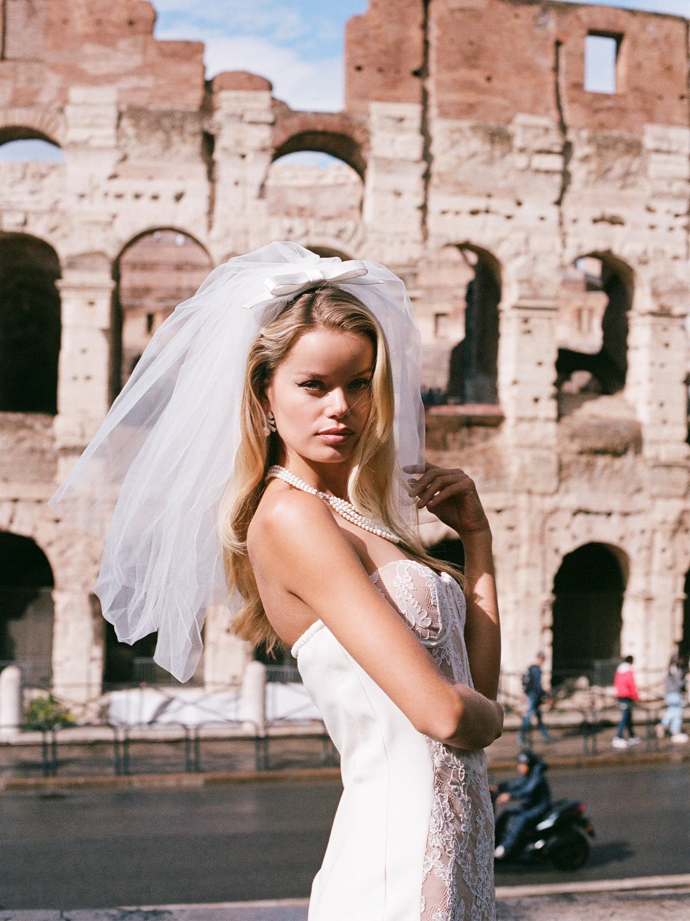 Elsa Lace Dress: White Maxi Dress for Wedding After-Party | Nana Jacqueline