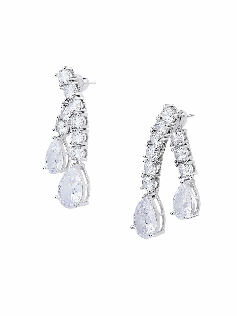 Bella Earrings: Silver Earrings for Bridal Shower | Nana Jacqueline