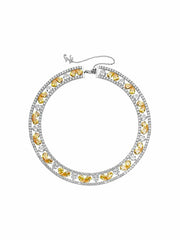 Angelina Necklace: Yellow Necklace for Cocktail Party | Nana Jacqueline