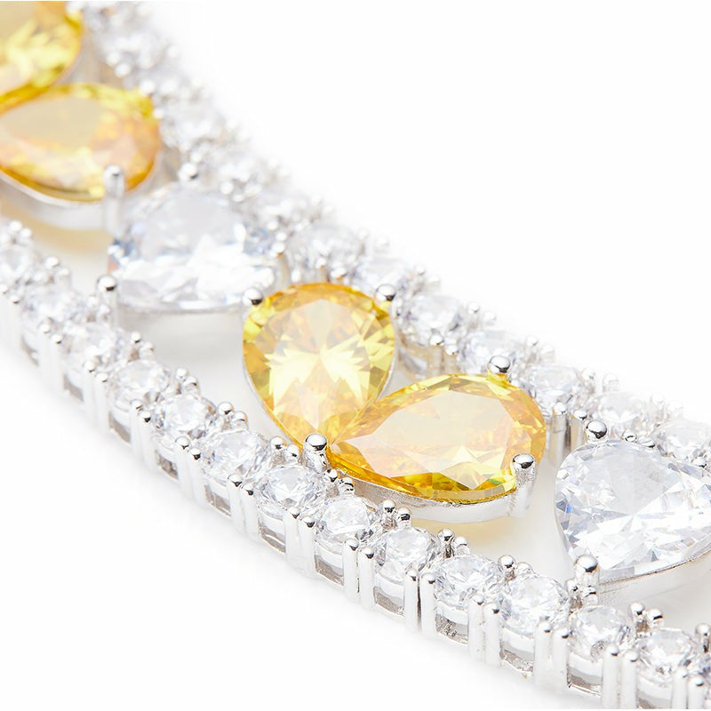 Angelina Necklace: Yellow Necklace for Cocktail Party | Nana Jacqueline