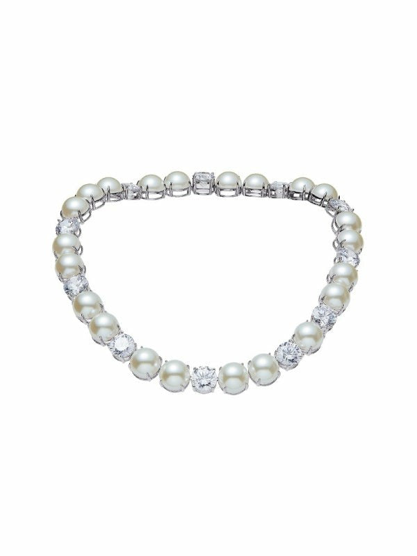 Itzel Pearl Necklace: White Necklace for Bridal Shower | Nana Jacqueline