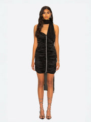Celine Dress: Black Mini Dress for Cocktail Party | Nana Jacqueline