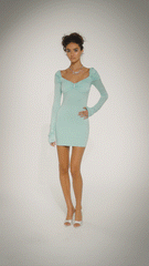 Olivia Dress: Mint Mini Dress for Birthday Celebration | Nana Jacqueline