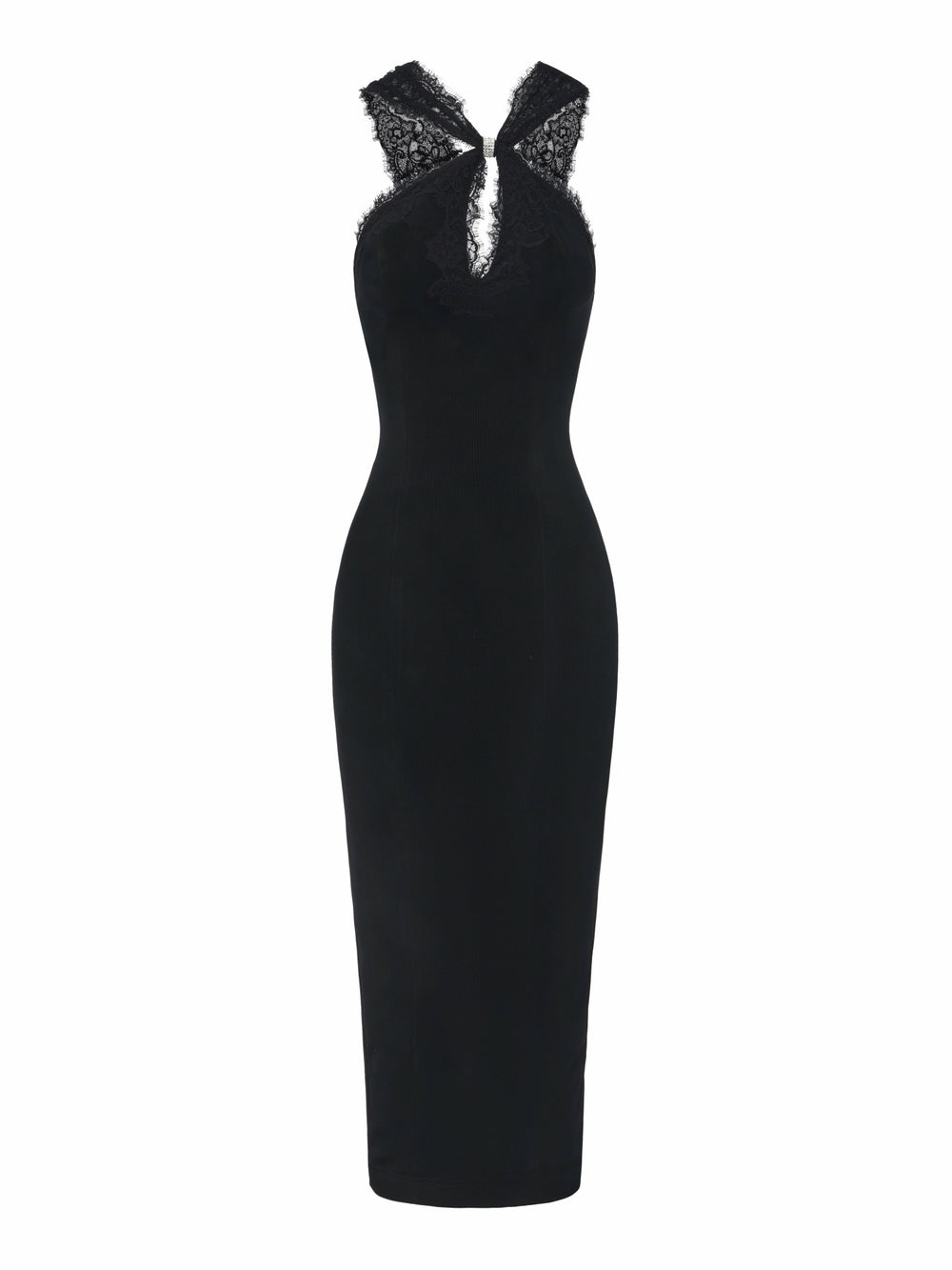 Alexandra Cutout Lace Black Dress | Nana Jacqueline