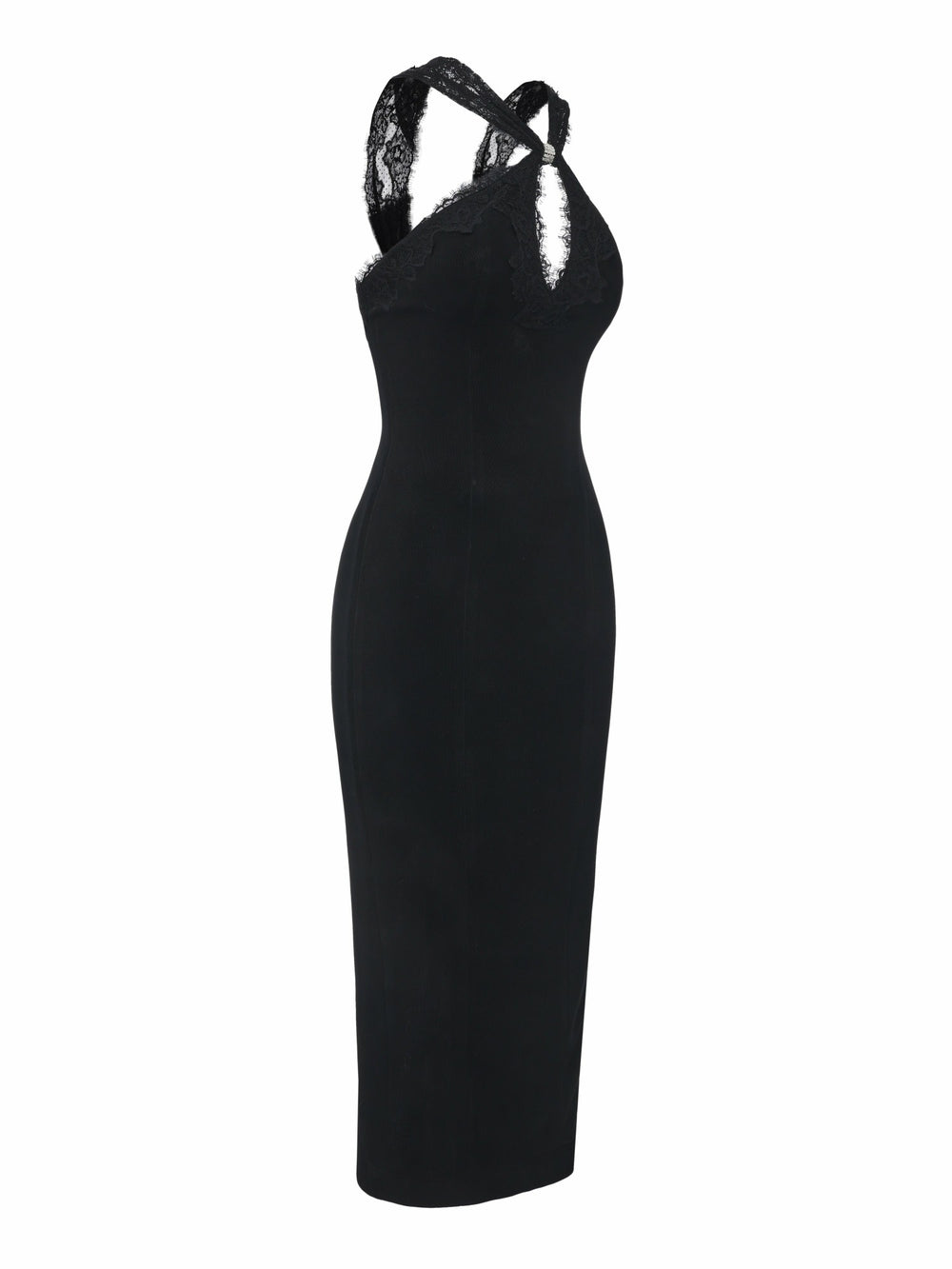 Alexandra Cutout Lace Black Dress | Nana Jacqueline