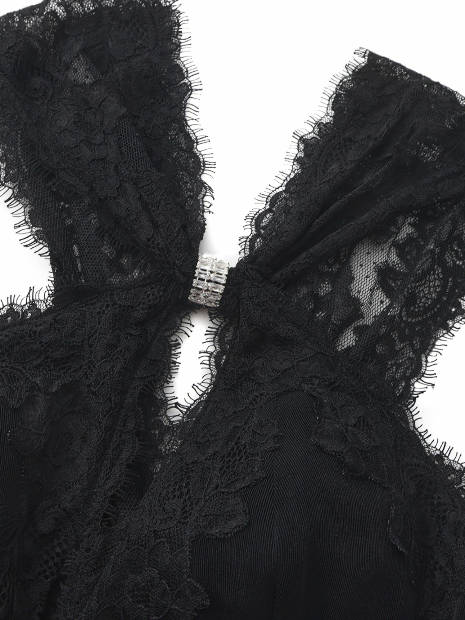 Alexandra Cutout Lace Black Dress | Nana Jacqueline