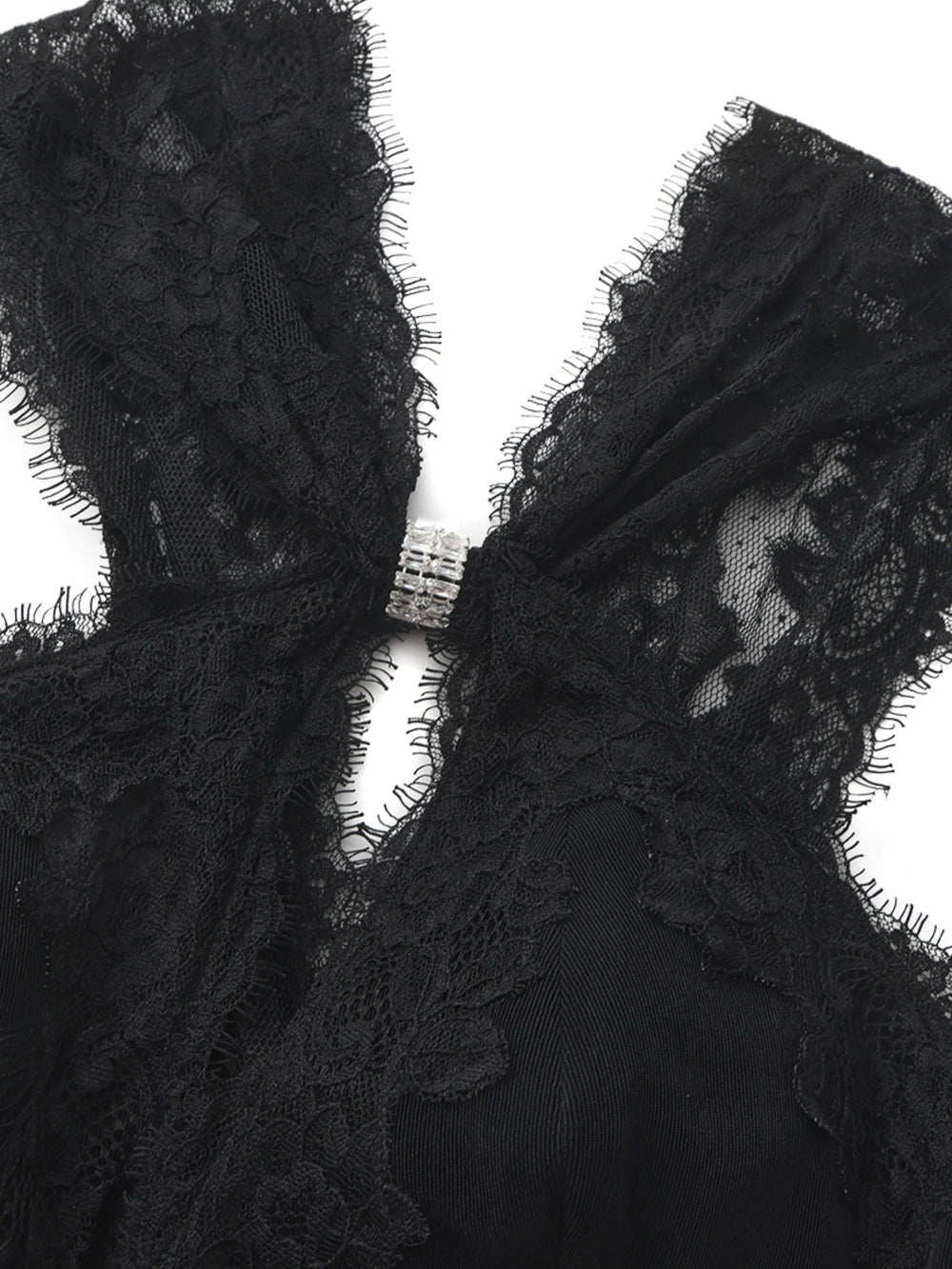 Alexandra Cutout Lace Black Dress | Nana Jacqueline