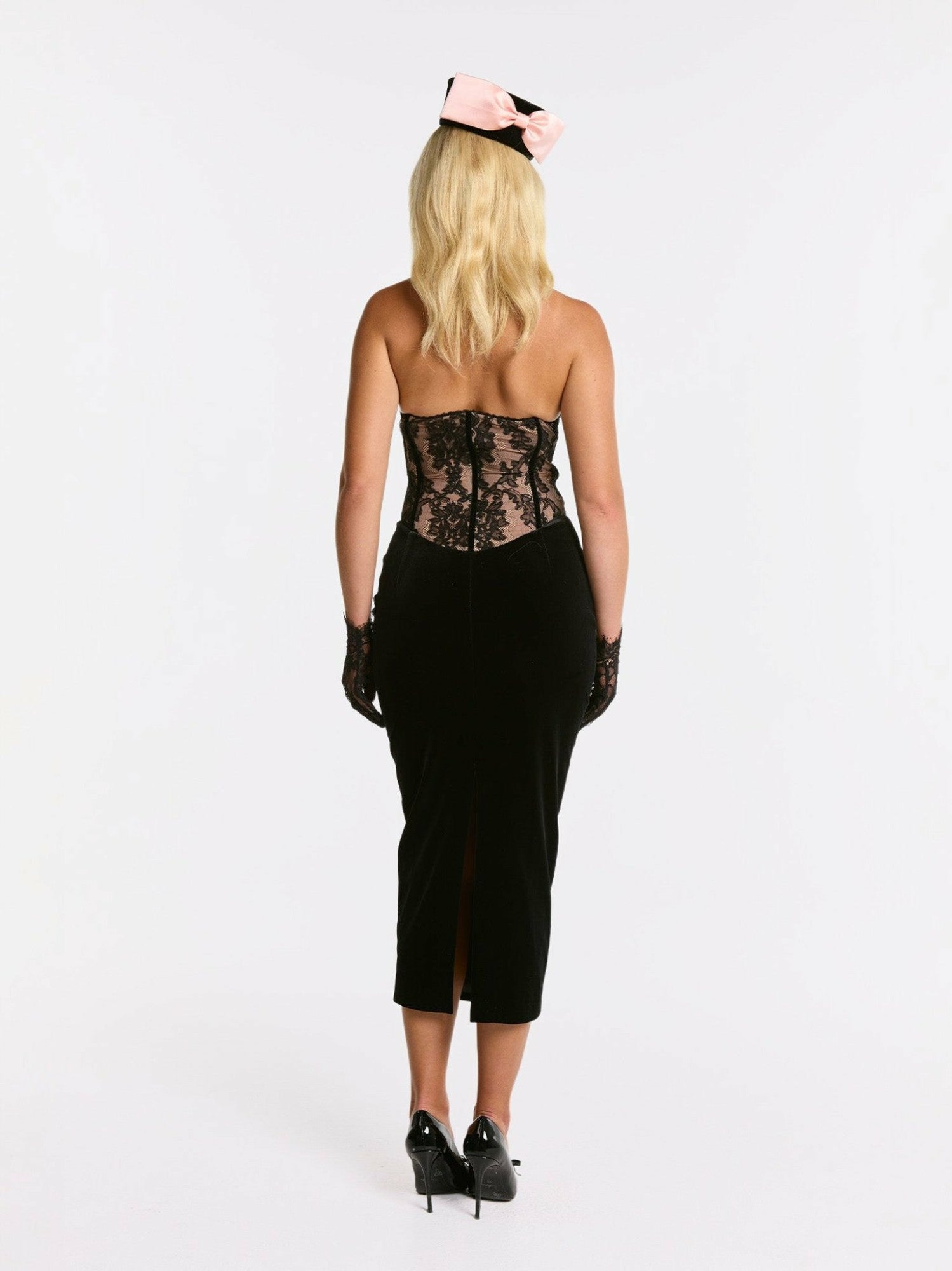 Matilda Velvet Dress: Black Maxi Dress for Cocktail Party | Nana Jacqueline