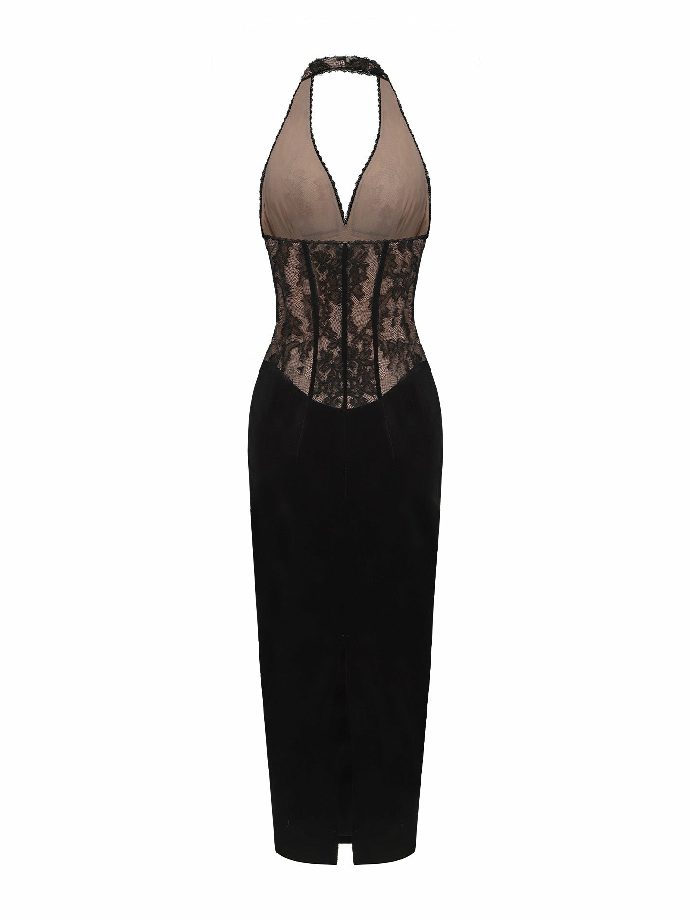 Matilda Velvet Dress: Black Maxi Dress for Cocktail Party | Nana Jacqueline