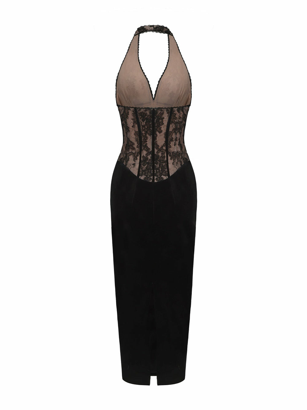 Matilda Velvet Dress: Black Maxi Dress for Cocktail Party | Nana Jacqueline