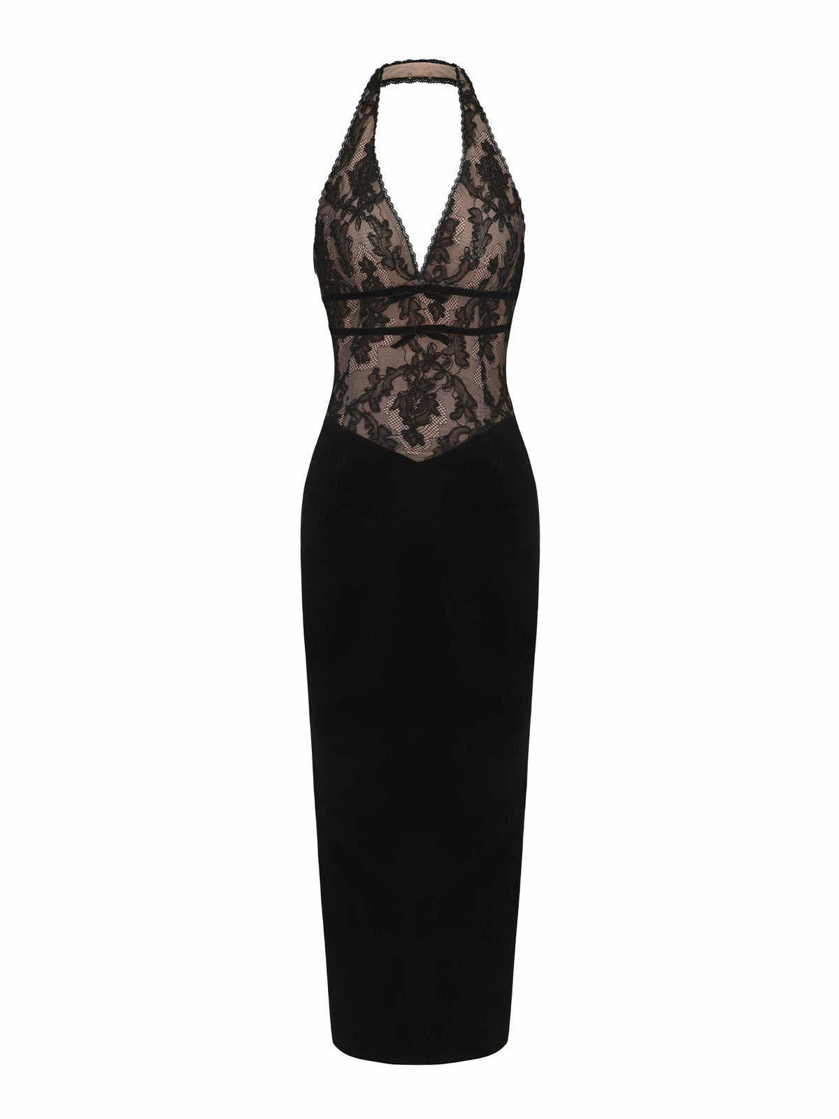 Matilda Velvet Dress: Black Maxi Dress for Cocktail Party | Nana Jacqueline