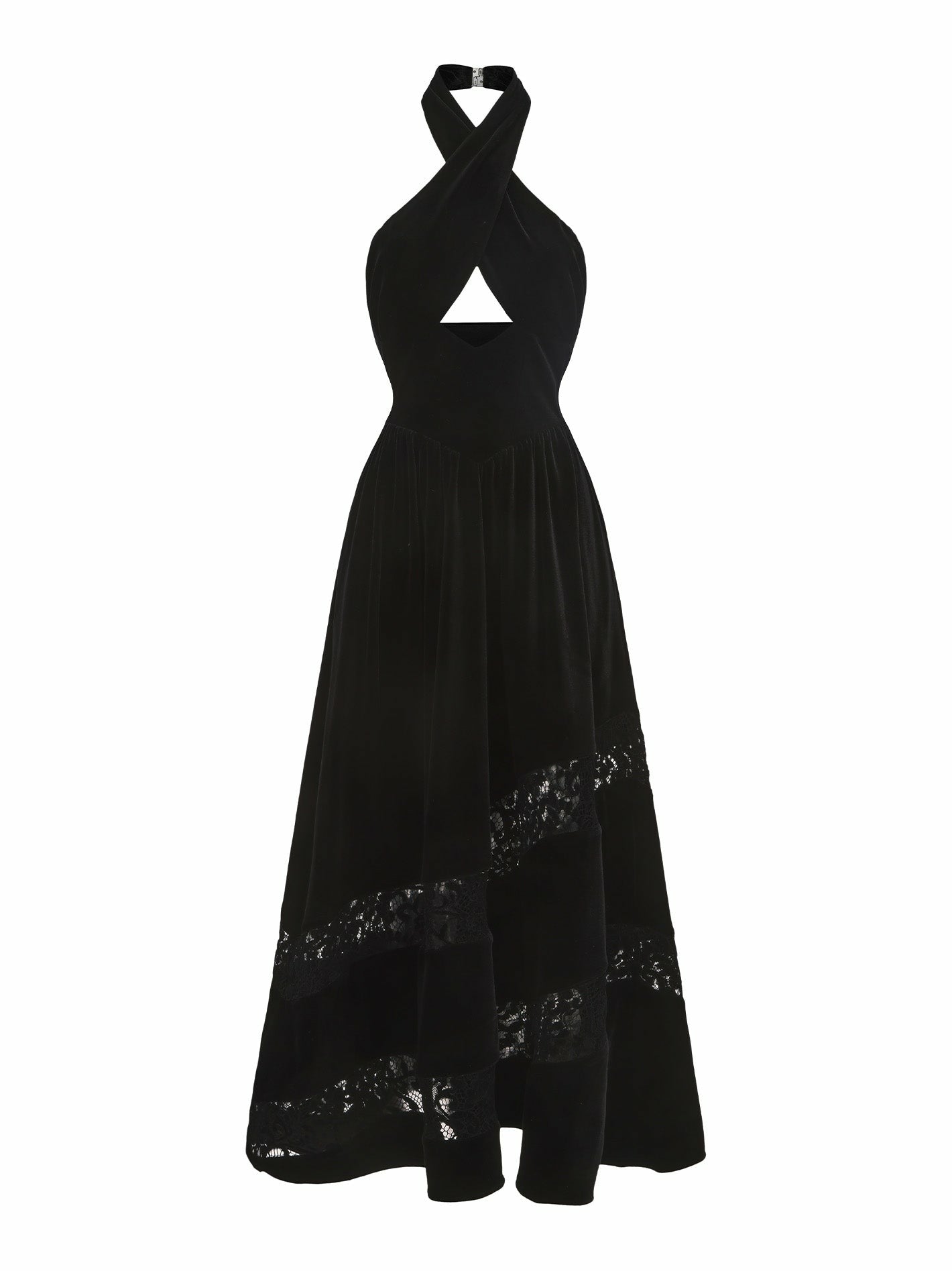 Maxine Velvet Dress: Black Maxi Dress for Cocktail Party | Nana Jacqueline