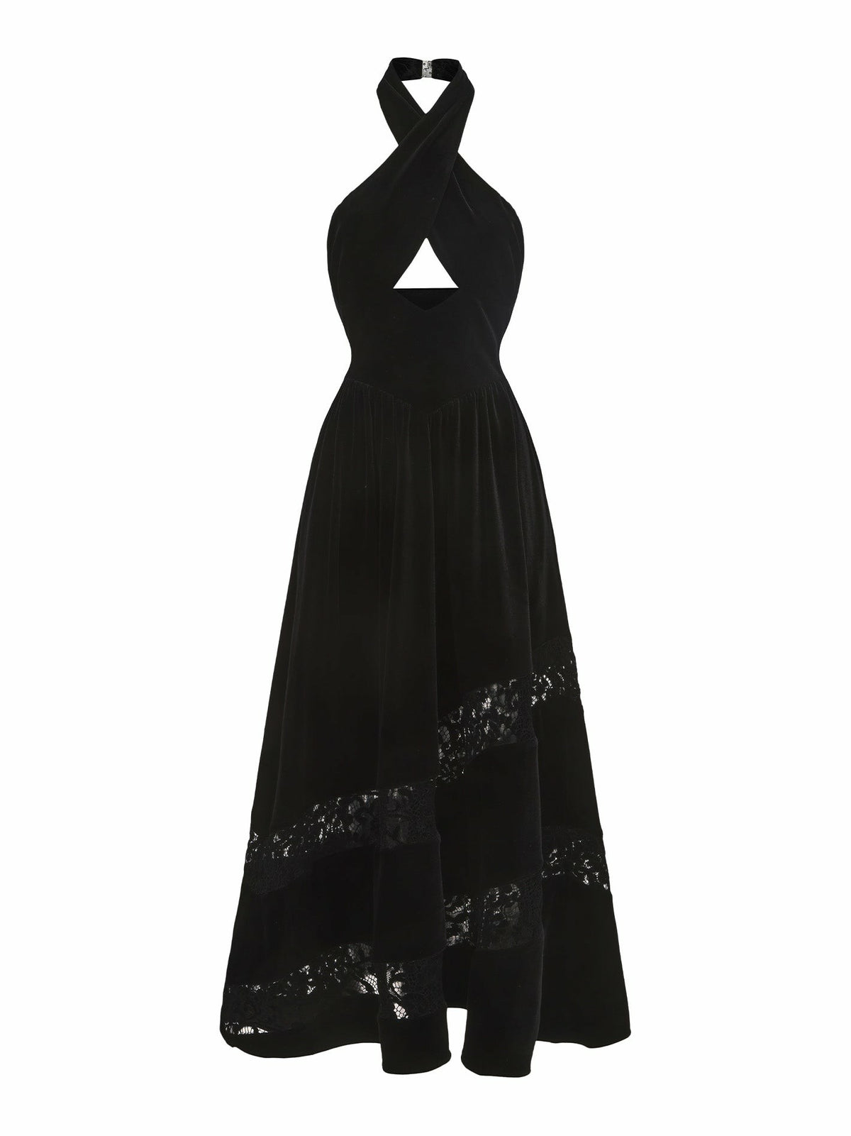 Maxine Velvet Dress: Black Maxi Dress for Cocktail Party | Nana Jacqueline