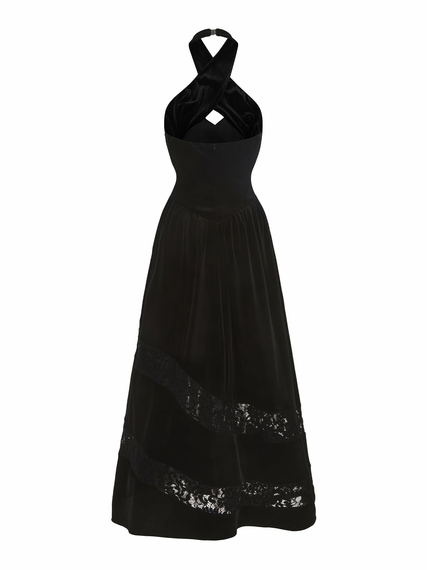 Maxine Velvet Dress: Black Maxi Dress for Cocktail Party | Nana Jacqueline