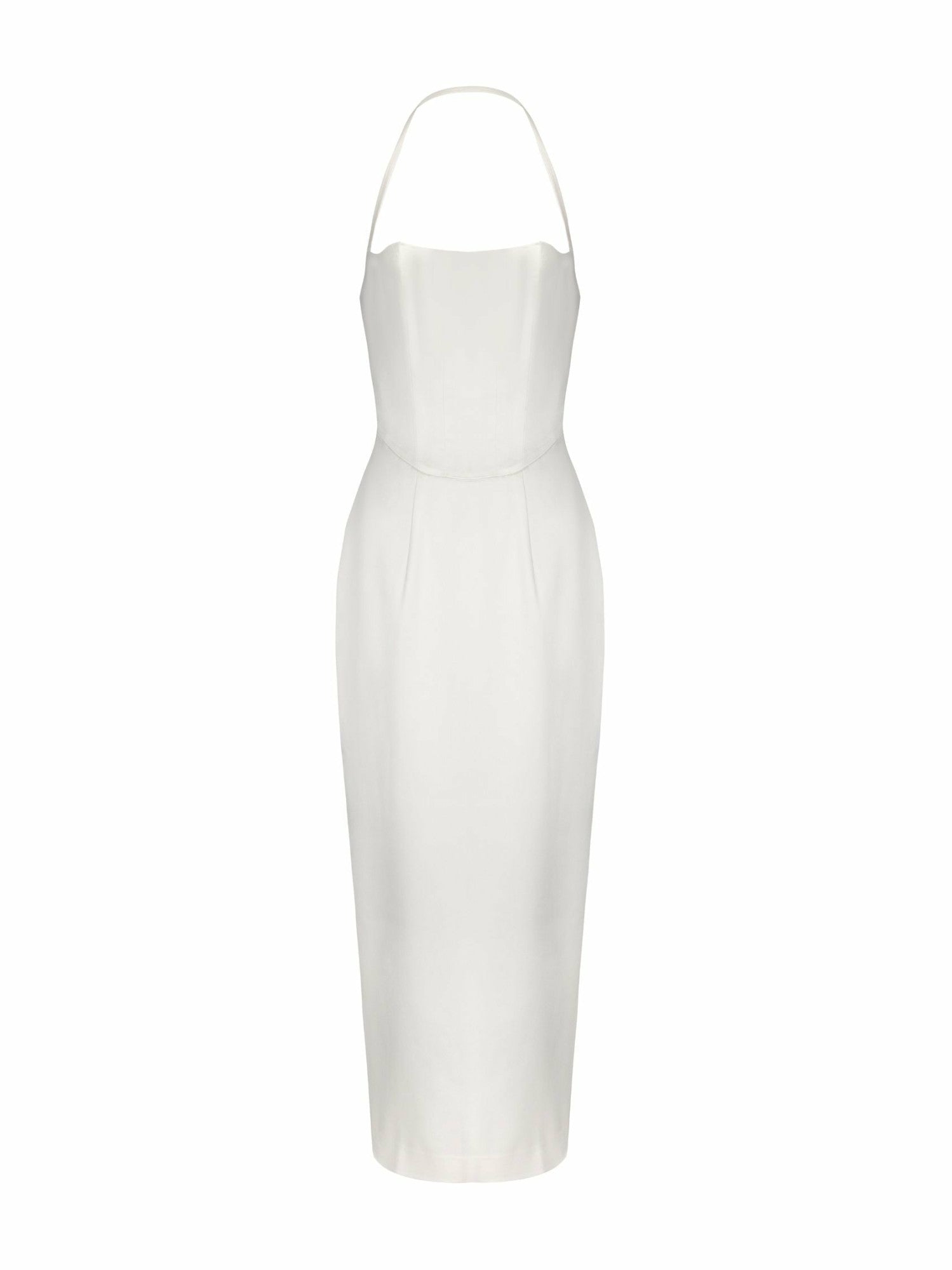 Serena Dress: White Midi Dress for Rehearsal Dinner | Nana Jacqueline